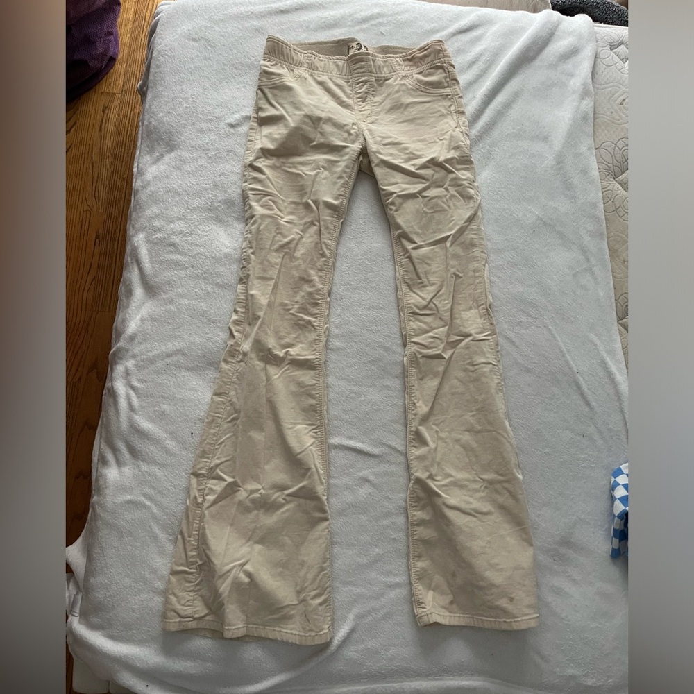 Women's Free People Cream Corduroy Pants
